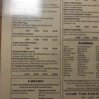 Create Your Own Calzone