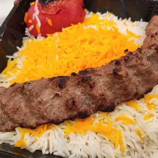Kabob Beef Koobideh ($8.99). Good! 7/21/2022