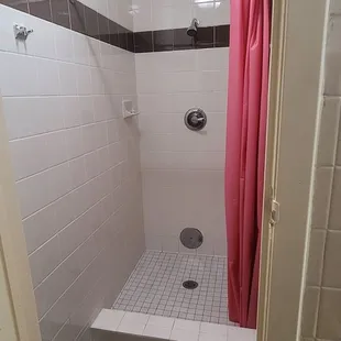 The showers were clean and the water was warm.