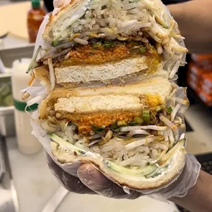 Pecking turkey (made vegetarian)