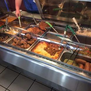 a variety of food items