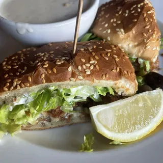 Po' Boy Fried Oyster Sandwich