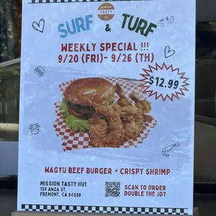 Weekly Special: 9/20 - 9/26