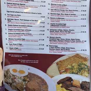 Menu Pg 1