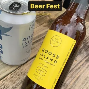 a bottle of beer and a can of beer