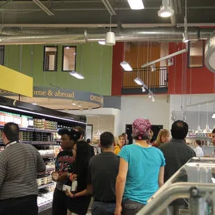 full service deli including coffee drinks, juices, smoothies, made-to-order sandwiches, and a salad bar