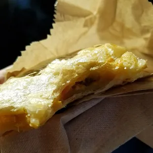 delicious savory turnover this morning straight outta the oven!