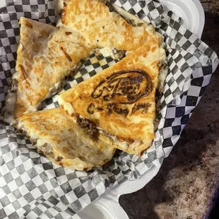 Close up Quesadilla