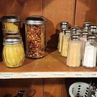 Nice selection of condiments