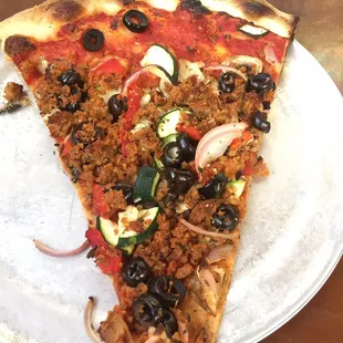 Tasty vegan slice