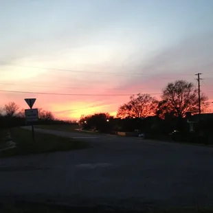 Sunset on the trail.