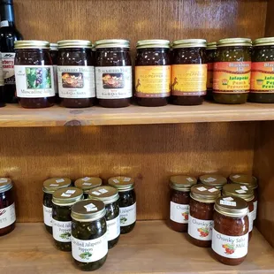 Locally made Jams, Jellies and Pickled products