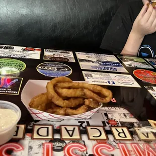 Amazing onion rings!