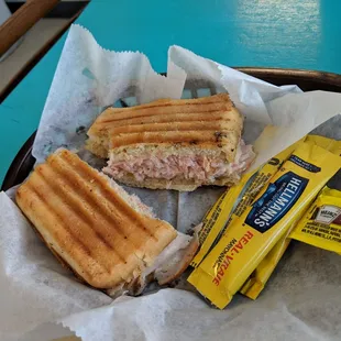 Turkey and cheese paninni. It was excellent