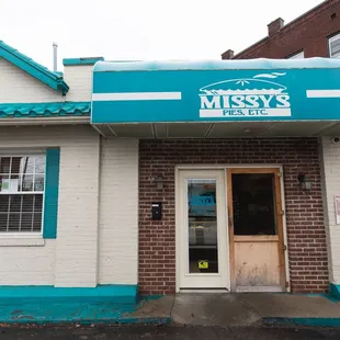 the front of the restaurant