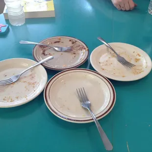 If it were socially acceptable to lick our plates we would have!