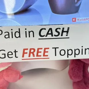 I used that and got the boba for free