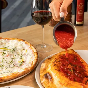 pizza, food