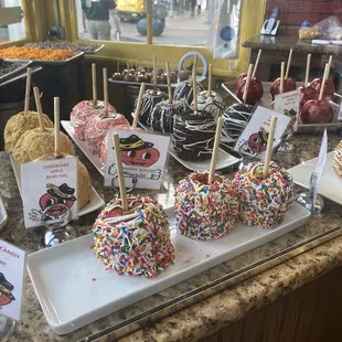 Oreo apples  strawberry short cake apples .