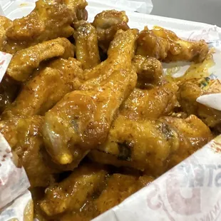 Wings with Hurricane sauce