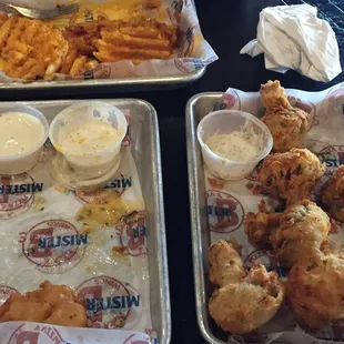 A couple of appetizers. Very yummy fast getting it out.