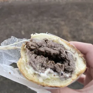 Wagyu cheesesteak sandwich