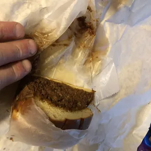 This is one half of sandwich. Very small for the price.