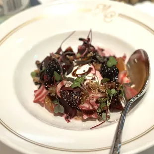 Beet salad. Very good. I'll order this again!