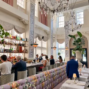 the interior of a restaurant