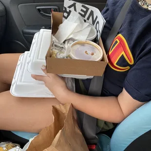So much food from drive thru