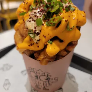 Dirty dipped waffle fries