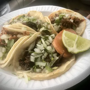 Yummy fresh tasting tacos. Cash only. February 2020