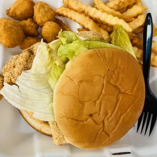 Fish basket w/ corn nuggets &amp; fries 04/2020