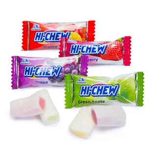 Hi-Chew chewy candies before they have been freeze dried.