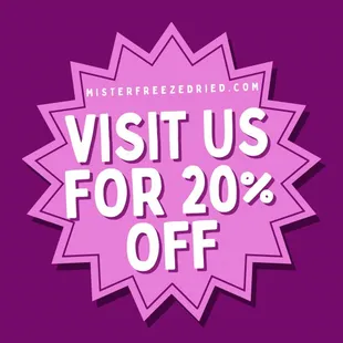 20% off coupon on our website when you visit and subscribe with us.