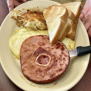 2 Eggs and Country Ham Breakfast Platter