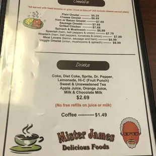 the menu