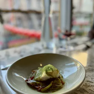 Long cod with glass noodles