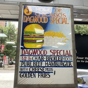 The classic Dagwood 1/2 lb. Hamburger Special