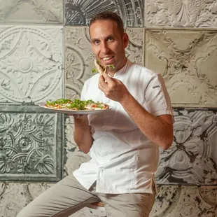 Chef Renato Viola, co-owner of Mister O1 Extraordinary Pizza and one of Italy's best Master Pizza Chefs in the world.