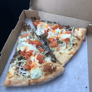 Their taco pizza is incredible!  I make a special trip to Roxborough for a slice whenever I&apos;m in Philly