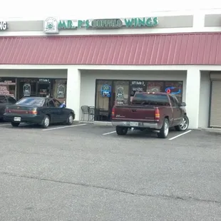 Entrance to Mister P's on Goodman Road