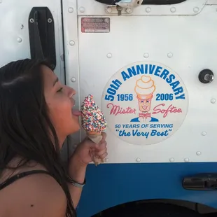 Rainbow sprinkle cone to the rescue!!