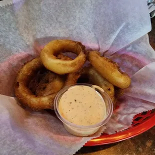Greasy onion rings
