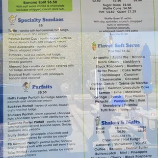 Menu board