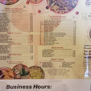 sushi and sashimi, menu