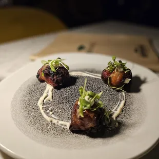 a plate of food on a table