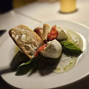 a plate of food on a table