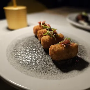 a plate of food on a table