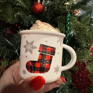 Christmas Chocolate Pot de Cream